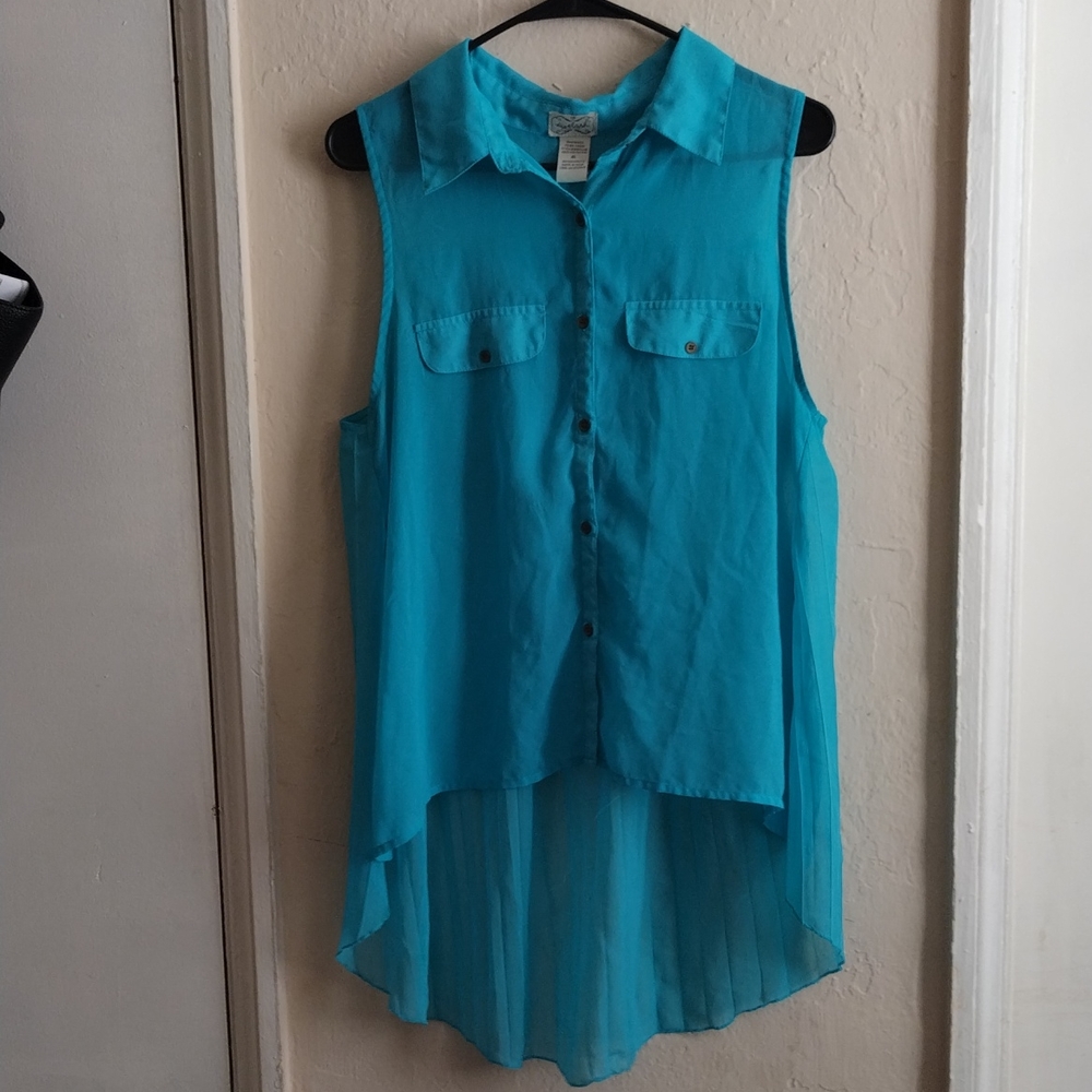 🔥SALE🔥TEAL BLUE Eyelash couture top size XL